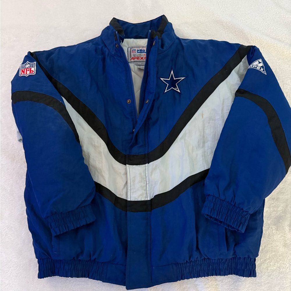 Vintage Dallas Cowboys Apex One Pro Line NFL 90’s Puffer Jacket